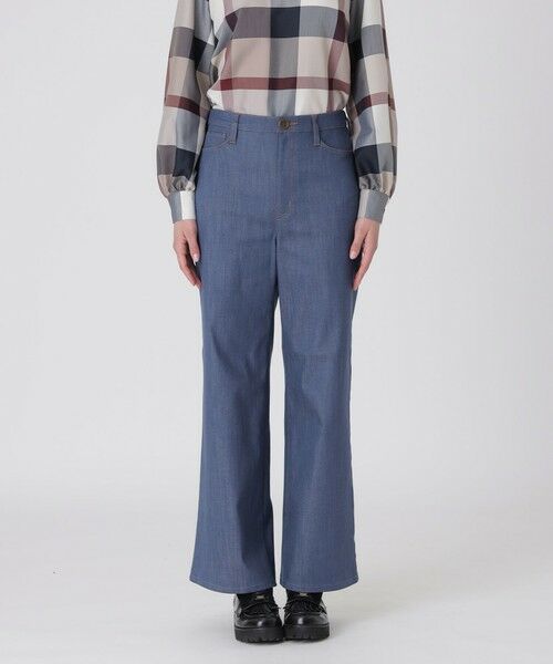 BLUE LABEL / BLACK LABEL CRESTBRIDGE / ブルーレーベル / ブラックレーベル・クレストブリッジ  その他パンツ | 【一部店舗限定】スラブシャンブレーワイドパンツ（ブルー2）