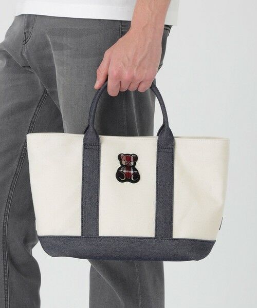 BLUE LABEL / BLACK LABEL CRESTBRIDGE / ブルーレーベル / ブラックレーベル・クレストブリッジ  ショルダーバッグ | 【予約販売】【一部店舗限定】クレストブリッジチェックベアワッペンドライバーズトート | 詳細1