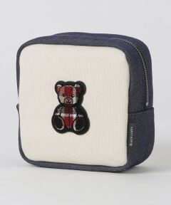 BLUE LABEL / BLACK LABEL CRESTBRIDGE / ブルーレーベル / ブラックレーベル・クレストブリッジ  ショルダーバッグ | 【予約販売】【一部店舗限定】クレストブリッジチェックベアワッペンポーチ