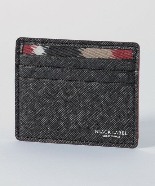 BLUE LABEL / BLACK LABEL CRESTBRIDGE / ブルーレーベル / ブラックレーベル・クレストブリッジ  財布・コインケース・マネークリップ | バイカラークレストブリッジチェックミニスナップウォレット（ブラック）