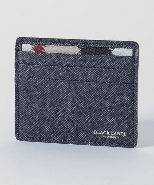BLUE LABEL / BLACK LABEL CRESTBRIDGE / ブルーレーベル / ブラックレーベル・クレストブリッジ  財布・コインケース・マネークリップ | バイカラークレストブリッジチェックミニスナップウォレット（ネイビー1）