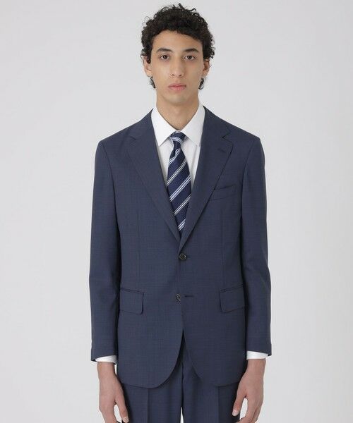 BLUE LABEL / BLACK LABEL CRESTBRIDGE / ブルーレーベル / ブラックレーベル・クレストブリッジ  セットアップ | 【BRI-EASE SUIT】ウォッシャブルエクストラクールジャケット（ブルー4）
