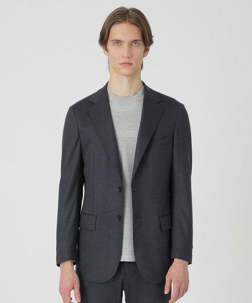 BLUE LABEL / BLACK LABEL CRESTBRIDGE / ブルーレーベル / ブラックレーベル・クレストブリッジ  セットアップ | 【一部店舗限定】MIYUKI TOPジャージーソリッドジャケット（グレー4）