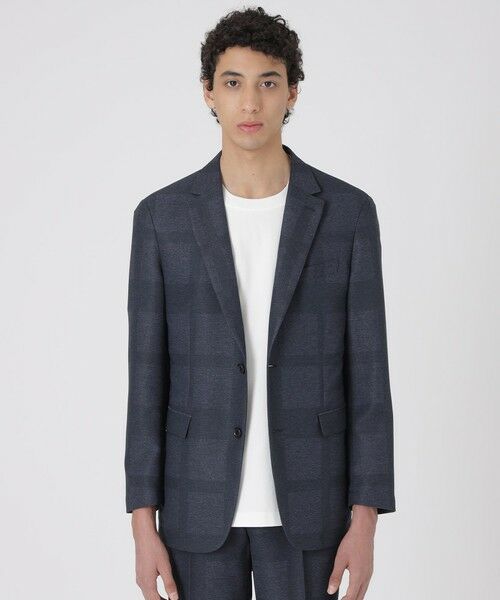 BLUE LABEL / BLACK LABEL CRESTBRIDGE / ブルーレーベル / ブラックレーベル・クレストブリッジ  テーラードジャケット | シャドーチェックカラミジャケット（ネイビー1）