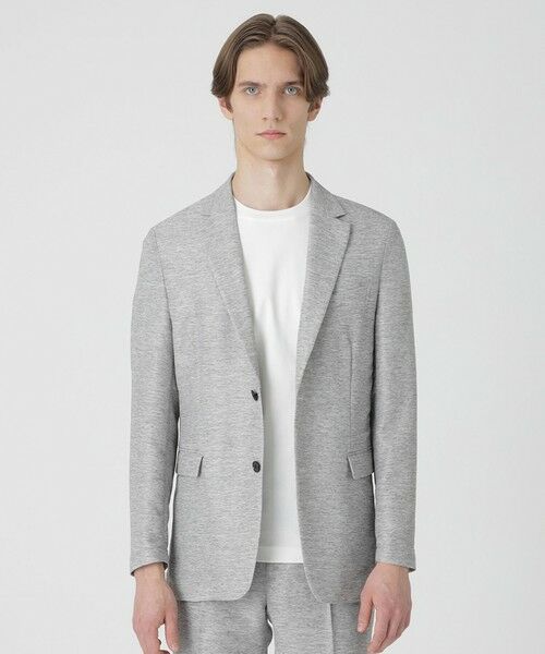BLUE LABEL / BLACK LABEL CRESTBRIDGE / ブルーレーベル / ブラックレーベル・クレストブリッジ  テーラードジャケット | メランジカラミジャケット（グレー1）