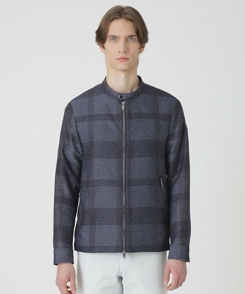 BLUE LABEL / BLACK LABEL CRESTBRIDGE / ブルーレーベル / ブラックレーベル・クレストブリッジ  その他アウター | シャドーチェックカラミライダースブルゾン | 詳細10