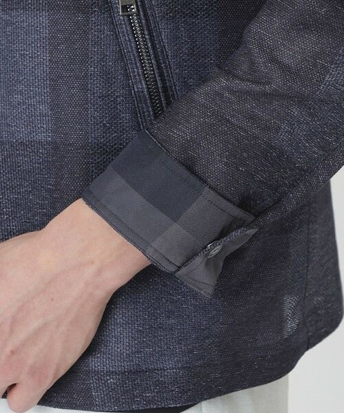 BLUE LABEL / BLACK LABEL CRESTBRIDGE / ブルーレーベル / ブラックレーベル・クレストブリッジ  その他アウター | シャドーチェックカラミライダースブルゾン | 詳細13