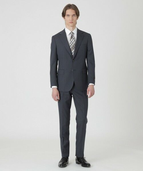 BLUE LABEL / BLACK LABEL CRESTBRIDGE / ブルーレーベル / ブラックレーベル・クレストブリッジ  セットアップ | MIYUKIヘップバーングレーTOPツイルスーツ | 詳細1