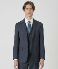 BLUE LABEL / BLACK LABEL CRESTBRIDGE / ブルーレーベル / ブラックレーベル・クレストブリッジ  セットアップ | 【一部店舗限定】Zegna TRAVELLER ネイビーピンヘッドスリーピーススーツ