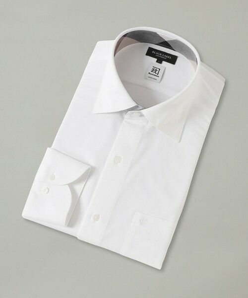 BLUE LABEL / BLACK LABEL CRESTBRIDGE / ブルーレーベル / ブラックレーベル・クレストブリッジ  シャツ・ブラウス | 【一部店舗限定】カネマサプレミアムソリッドジャージーセミワイドカラーシャツ（ホワイト）