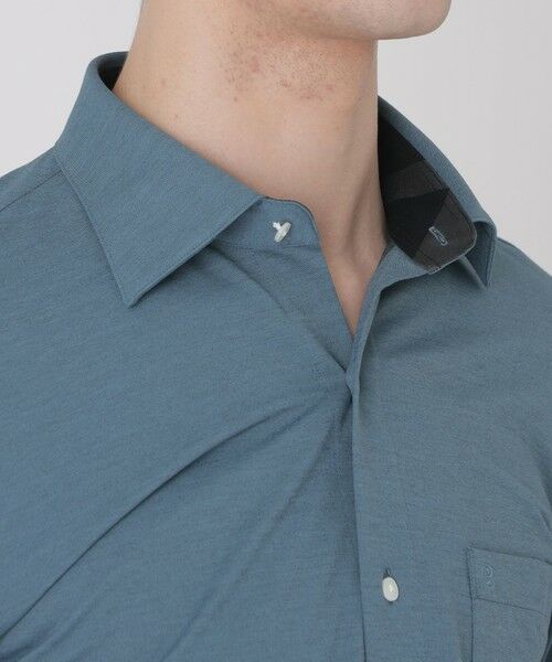 BLUE LABEL / BLACK LABEL CRESTBRIDGE / ブルーレーベル / ブラックレーベル・クレストブリッジ  シャツ・ブラウス | 【一部店舗限定】カネマサプレミアムソリッドジャージーセミワイドカラーシャツ | 詳細11