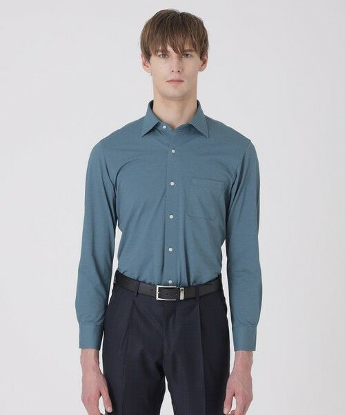 BLUE LABEL / BLACK LABEL CRESTBRIDGE / ブルーレーベル / ブラックレーベル・クレストブリッジ  シャツ・ブラウス | 【一部店舗限定】カネマサプレミアムソリッドジャージーセミワイドカラーシャツ | 詳細8