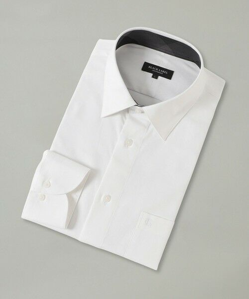 BLUE LABEL / BLACK LABEL CRESTBRIDGE / ブルーレーベル / ブラックレーベル・クレストブリッジ  シャツ・ブラウス | ピンオックスレギュラーカラーシャツ（ホワイト）