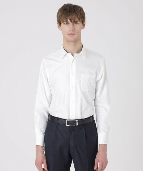 BLUE LABEL / BLACK LABEL CRESTBRIDGE / ブルーレーベル / ブラックレーベル・クレストブリッジ  シャツ・ブラウス | 【一部店舗限定】プレミアムギザコットンツイルレギュラーカラーシャツ | 詳細1