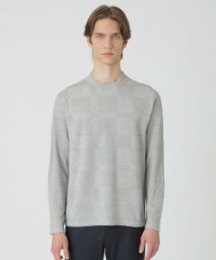 BLUE LABEL / BLACK LABEL CRESTBRIDGE / ブルーレーベル / ブラックレーベル・クレストブリッジ  ニット・セーター | リネンミックスシャドーチェックニット