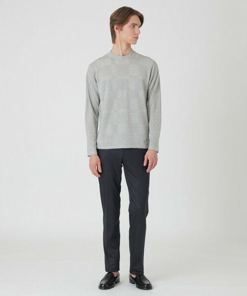 BLUE LABEL / BLACK LABEL CRESTBRIDGE / ブルーレーベル / ブラックレーベル・クレストブリッジ  ニット・セーター | リネンミックスシャドーチェックニット | 詳細1