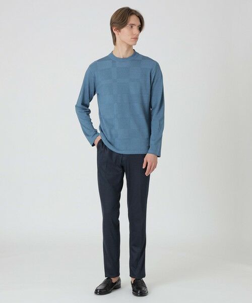 BLUE LABEL / BLACK LABEL CRESTBRIDGE / ブルーレーベル / ブラックレーベル・クレストブリッジ  ニット・セーター | リネンミックスシャドーチェックニット | 詳細10