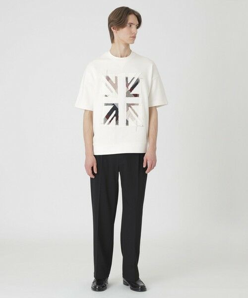 BLUE LABEL / BLACK LABEL CRESTBRIDGE / ブルーレーベル / ブラックレーベル・クレストブリッジ カットソー | ユニオンジャックパッチワークハーフスリーブスウェットシャツ | 詳細1