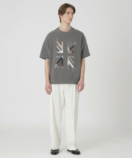 BLUE LABEL / BLACK LABEL CRESTBRIDGE / ブルーレーベル / ブラックレーベル・クレストブリッジ カットソー | ユニオンジャックパッチワークハーフスリーブスウェットシャツ | 詳細5