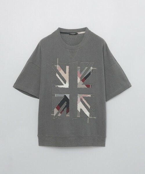 BLUE LABEL / BLACK LABEL CRESTBRIDGE / ブルーレーベル / ブラックレーベル・クレストブリッジ カットソー | ユニオンジャックパッチワークハーフスリーブスウェットシャツ | 詳細10