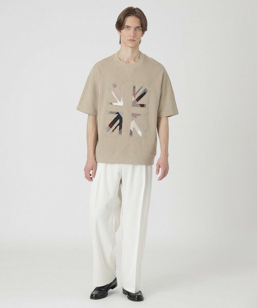 BLUE LABEL / BLACK LABEL CRESTBRIDGE / ブルーレーベル / ブラックレーベル・クレストブリッジ カットソー | ユニオンジャックパッチワークハーフスリーブスウェットシャツ | 詳細11