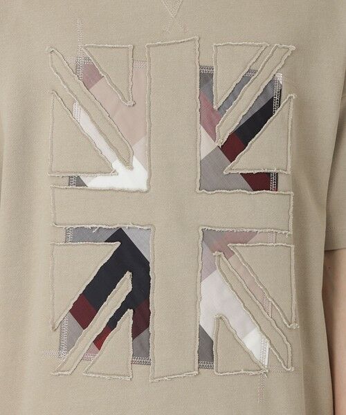 BLUE LABEL / BLACK LABEL CRESTBRIDGE / ブルーレーベル / ブラックレーベル・クレストブリッジ カットソー | ユニオンジャックパッチワークハーフスリーブスウェットシャツ | 詳細14