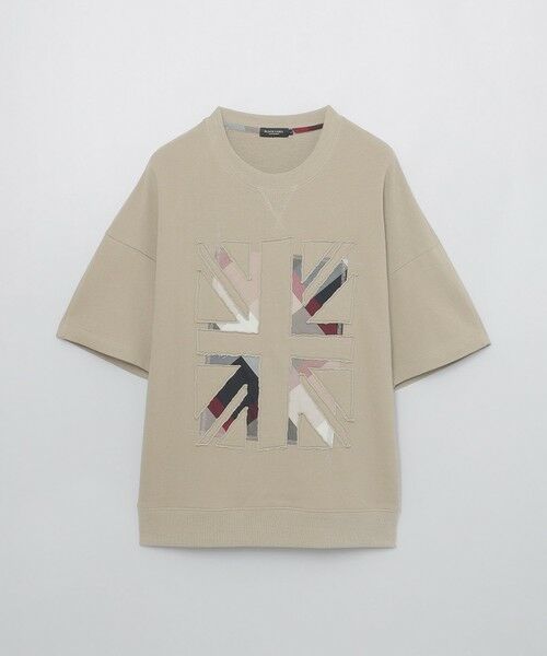 BLUE LABEL / BLACK LABEL CRESTBRIDGE / ブルーレーベル / ブラックレーベル・クレストブリッジ カットソー | ユニオンジャックパッチワークハーフスリーブスウェットシャツ | 詳細15