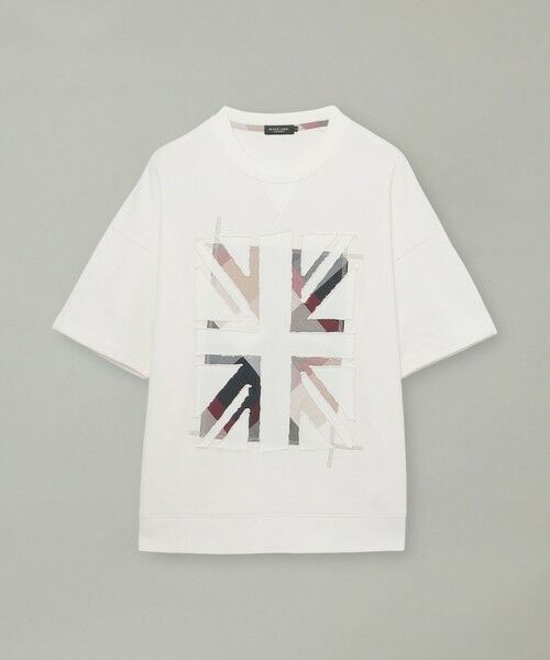 BLUE LABEL / BLACK LABEL CRESTBRIDGE / ブルーレーベル / ブラックレーベル・クレストブリッジ カットソー | ユニオンジャックパッチワークハーフスリーブスウェットシャツ | 詳細9