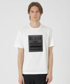 BLUE LABEL / BLACK LABEL CRESTBRIDGE / ブルーレーベル / ブラックレーベル・クレストブリッジ  カットソー | 【BLACK lab.】テクスチャーミックスグラフィックTシャツ