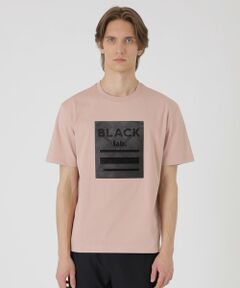 BLUE LABEL / BLACK LABEL CRESTBRIDGE / ブルーレーベル / ブラックレーベル・クレストブリッジ  カットソー | 【BLACK lab.】テクスチャーミックスグラフィックTシャツ