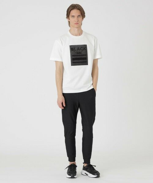 BLUE LABEL / BLACK LABEL CRESTBRIDGE / ブルーレーベル / ブラックレーベル・クレストブリッジ  カットソー | 【BLACK lab.】テクスチャーミックスグラフィックTシャツ | 詳細1