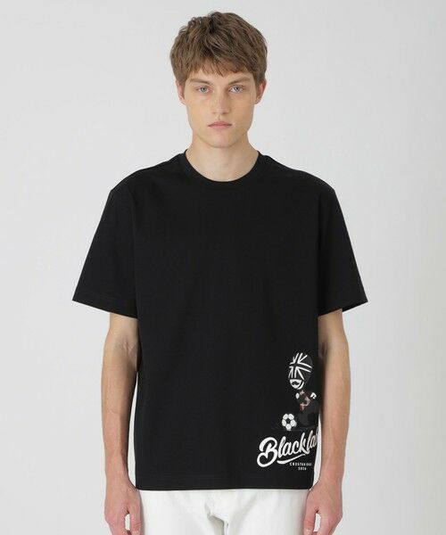 BLUE LABEL / BLACK LABEL CRESTBRIDGE / ブルーレーベル / ブラックレーベル・クレストブリッジ  カットソー | 【予約販売】【一部店舗限定】フットボールガーズマンTシャツ（ブラック）