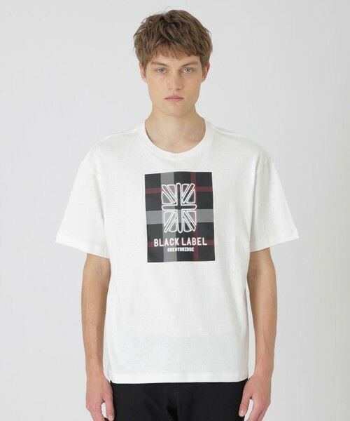 BLUE LABEL / BLACK LABEL CRESTBRIDGE / ブルーレーベル / ブラックレーベル・クレストブリッジ  カットソー | 【予約販売】【WEB限定】ネオンユニオンジャックスラブTシャツ（オフホワイト1）