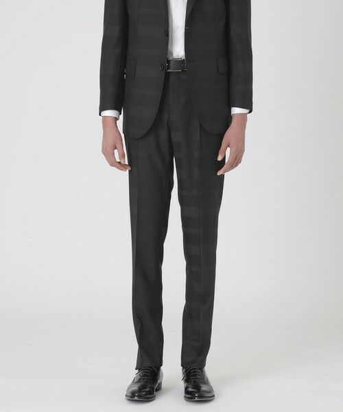 BLUE LABEL / BLACK LABEL CRESTBRIDGE / ブルーレーベル / ブラックレーベル・クレストブリッジ  その他パンツ | 【BRI-EASE SUIT】ウォッシャブルエクストラクールクレストブリッジチェックスラックス（ブラック）