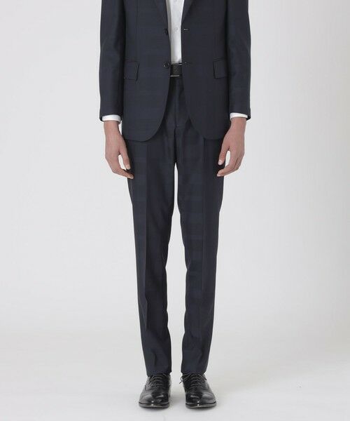 BLUE LABEL / BLACK LABEL CRESTBRIDGE / ブルーレーベル / ブラックレーベル・クレストブリッジ  その他パンツ | 【BRI-EASE SUIT】ウォッシャブルエクストラクールクレストブリッジチェックスラックス（ネイビー1）