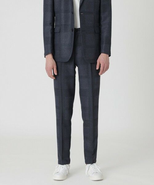 BLUE LABEL / BLACK LABEL CRESTBRIDGE / ブルーレーベル / ブラックレーベル・クレストブリッジ  その他パンツ | シャドーチェックカラミトラウザーズ（ネイビー1）