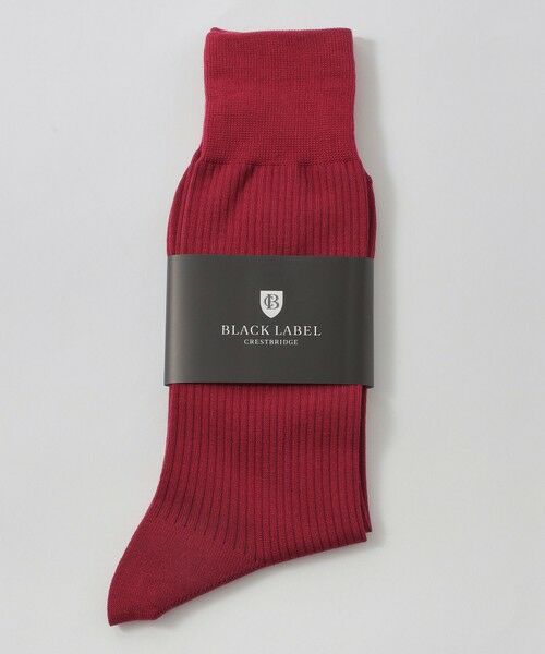 BLUE LABEL / BLACK LABEL CRESTBRIDGE / ブルーレーベル / ブラックレーベル・クレストブリッジ  その他小物 | ガーズマンソリッドドレスソックス（レッド4）