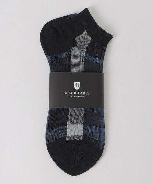 BLUE LABEL / BLACK LABEL CRESTBRIDGE / ブルーレーベル / ブラックレーベル・クレストブリッジ  その他小物 | クレストブリッジチェックショートソックス（ネイビー2）