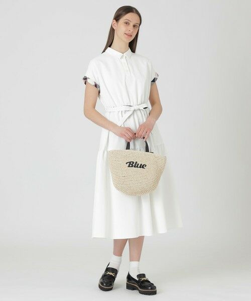 BLUE LABEL / BLACK LABEL CRESTBRIDGE / ブルーレーベル / ブラックレーベル・クレストブリッジ  ショルダーバッグ | ロゴ刺繍ペーパートート | 詳細6