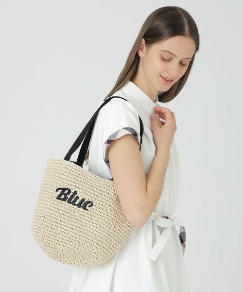 BLUE LABEL / BLACK LABEL CRESTBRIDGE / ブルーレーベル / ブラックレーベル・クレストブリッジ  ショルダーバッグ | ロゴ刺繍ペーパートート | 詳細7