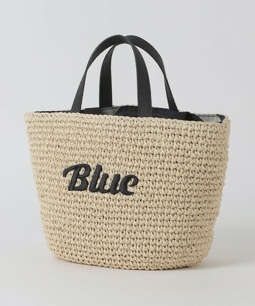 BLUE LABEL / BLACK LABEL CRESTBRIDGE / ブルーレーベル / ブラックレーベル・クレストブリッジ  ショルダーバッグ | ロゴ刺繍ペーパートート（オフホワイト2）