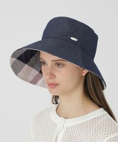 BLUE LABEL / BLACK LABEL CRESTBRIDGE / ブルーレーベル / ブラックレーベル・クレストブリッジ  キャップ | 【UVカット】つば広リバーシブルバケットハット