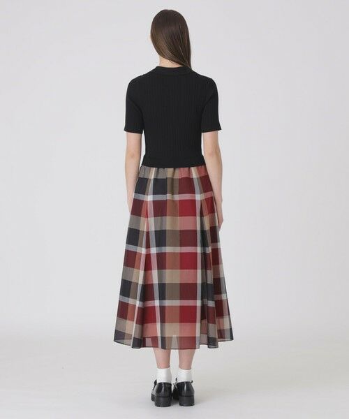 BLUE LABEL / BLACK LABEL CRESTBRIDGE / ブルーレーベル / ブラックレーベル・クレストブリッジ  ドレス | クレストブリッジチェックシアーボイルコンビドレス | 詳細2