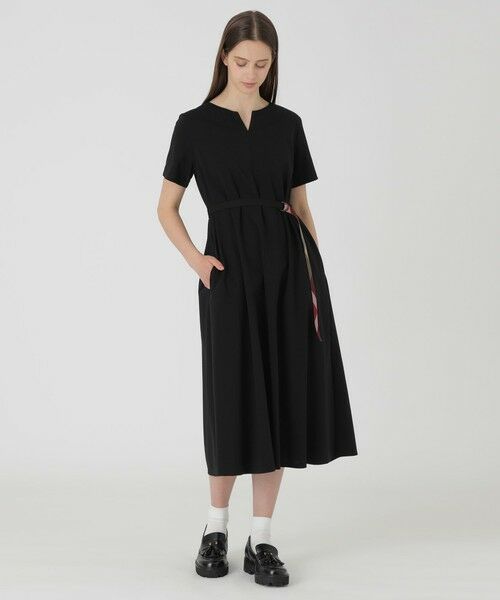 BLUE LABEL / BLACK LABEL CRESTBRIDGE / ブルーレーベル / ブラックレーベル・クレストブリッジ  ドレス | 【接触冷感】【抗菌防臭】【UVカット】【吸水速乾】コンパクトポンチドレス（ブラック）