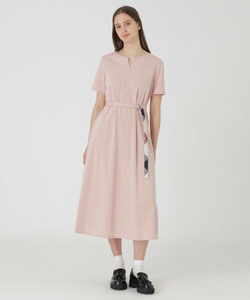 BLUE LABEL / BLACK LABEL CRESTBRIDGE / ブルーレーベル / ブラックレーベル・クレストブリッジ  ドレス | 【接触冷感】【抗菌防臭】【UVカット】【吸水速乾】コンパクトポンチドレス（ピンク1）