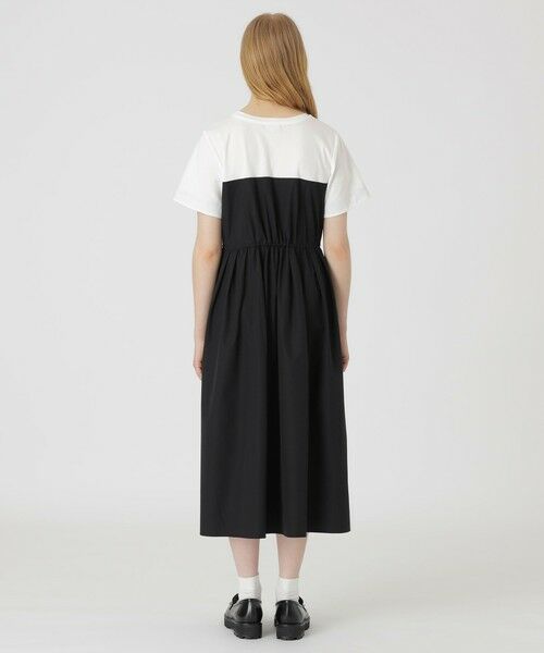 BLUE LABEL / BLACK LABEL CRESTBRIDGE / ブルーレーベル / ブラックレーベル・クレストブリッジ  ドレス | 【予約販売】ストレッチプルーフクロスカットコンビドレス | 詳細2