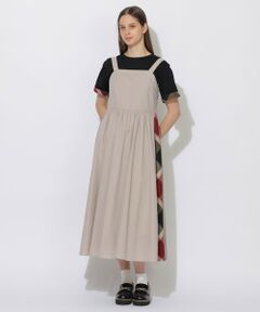 BLUE LABEL / BLACK LABEL CRESTBRIDGE / ブルーレーベル / ブラックレーベル・クレストブリッジ  ドレス | 【WEB限定】サイドパーシャルチェックジャンパードレス