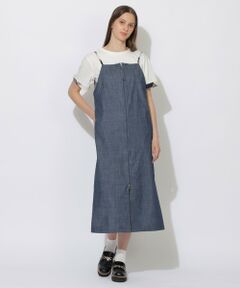 BLUE LABEL / BLACK LABEL CRESTBRIDGE / ブルーレーベル / ブラックレーベル・クレストブリッジ  ドレス | 【WEB限定】ライトスラブシャンブレージャンパードレス