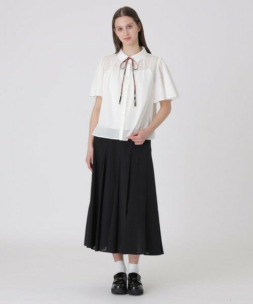 BLUE LABEL / BLACK LABEL CRESTBRIDGE / ブルーレーベル / ブラックレーベル・クレストブリッジ  シャツ・ブラウス | 【取扱店舗限定】オーガンジーブラウス | 詳細1