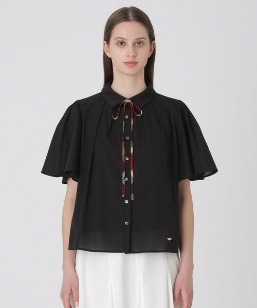 BLUE LABEL / BLACK LABEL CRESTBRIDGE / ブルーレーベル / ブラックレーベル・クレストブリッジ  シャツ・ブラウス | 【取扱店舗限定】オーガンジーブラウス | 詳細10